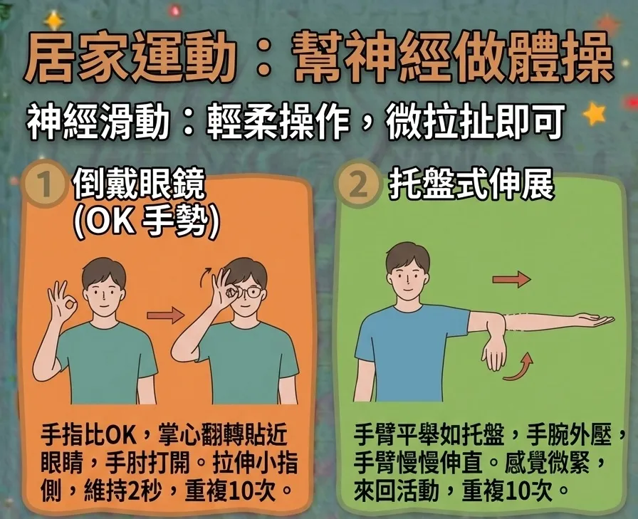 手腕尺神經壓迫居家運動