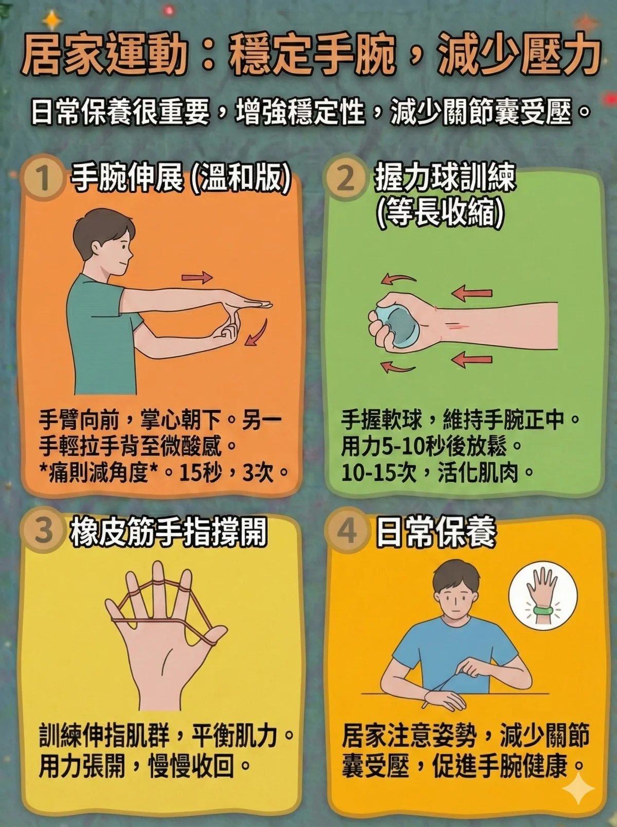 腱鞘囊腫居家運動