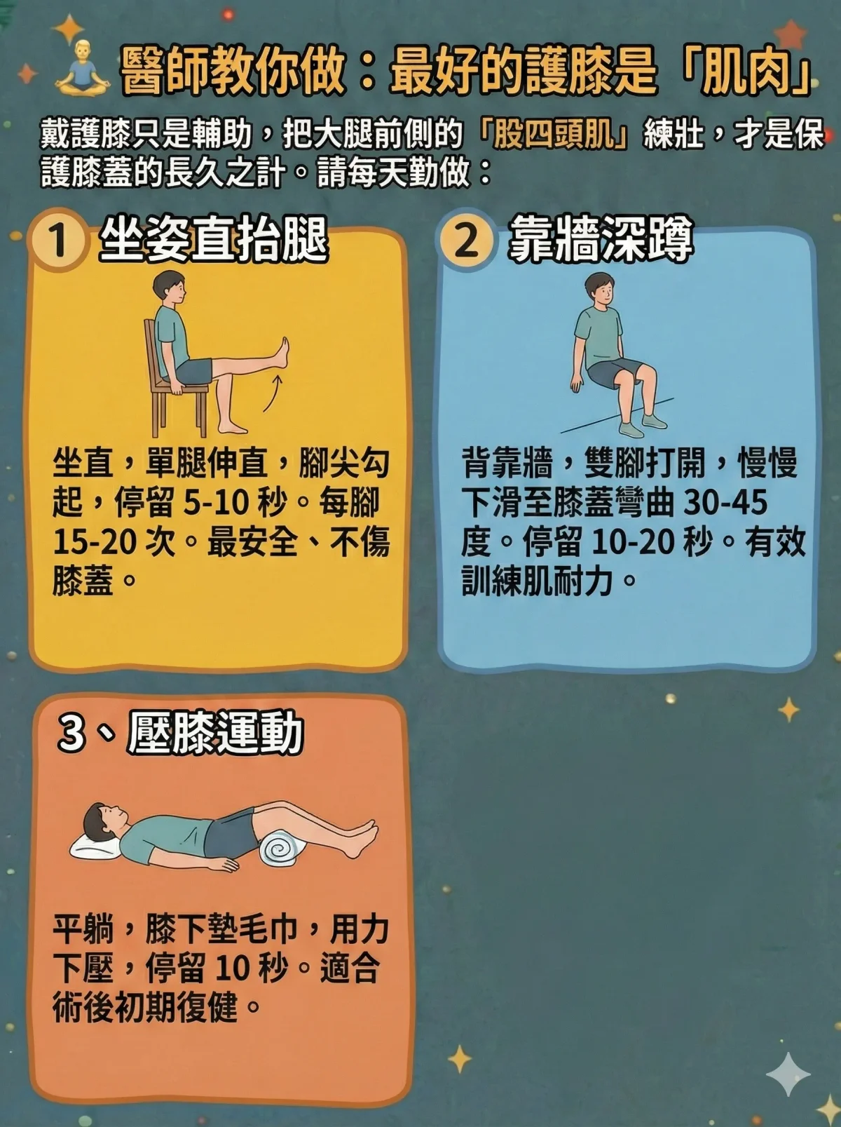 退化性關節炎居家運動