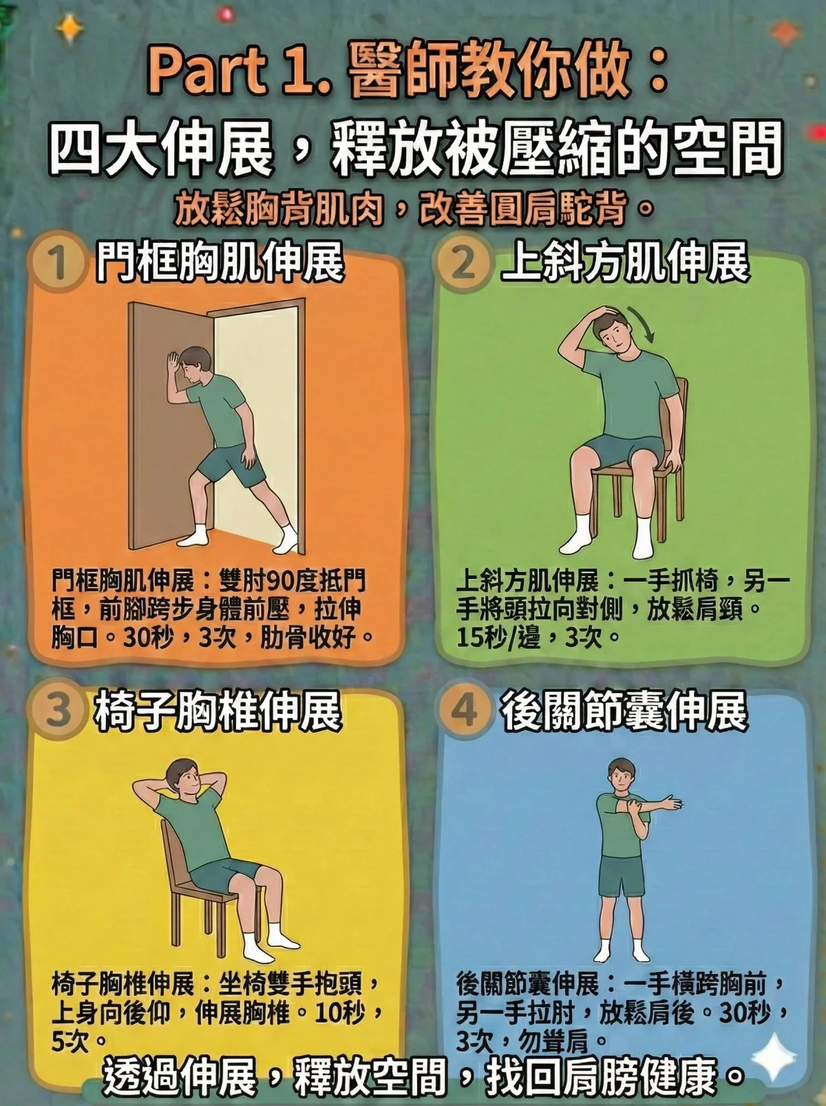 肩夾擠伸展運動