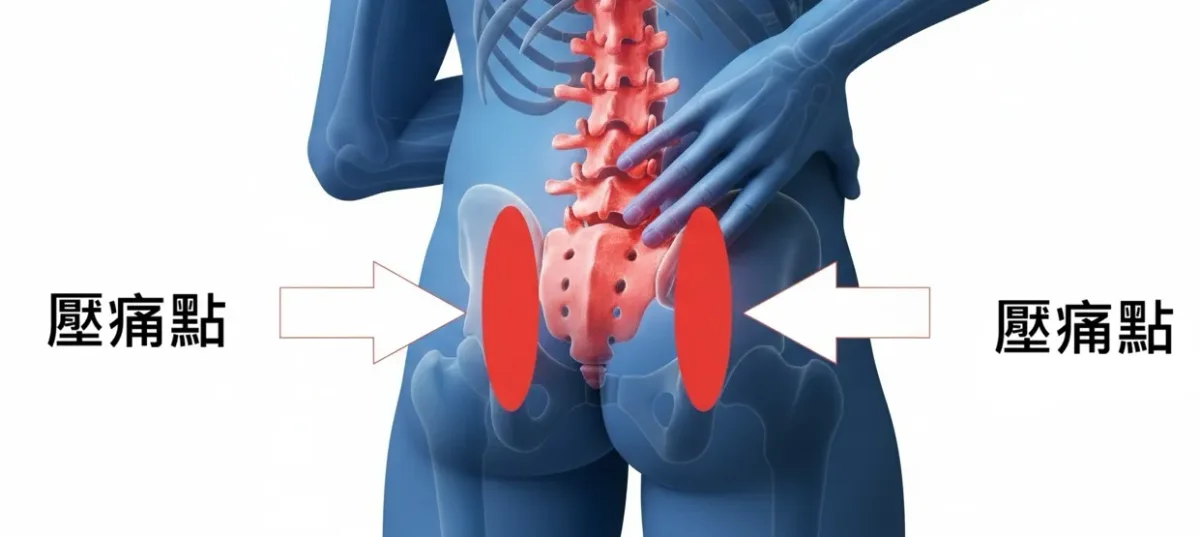 薦髂關節炎疼痛點