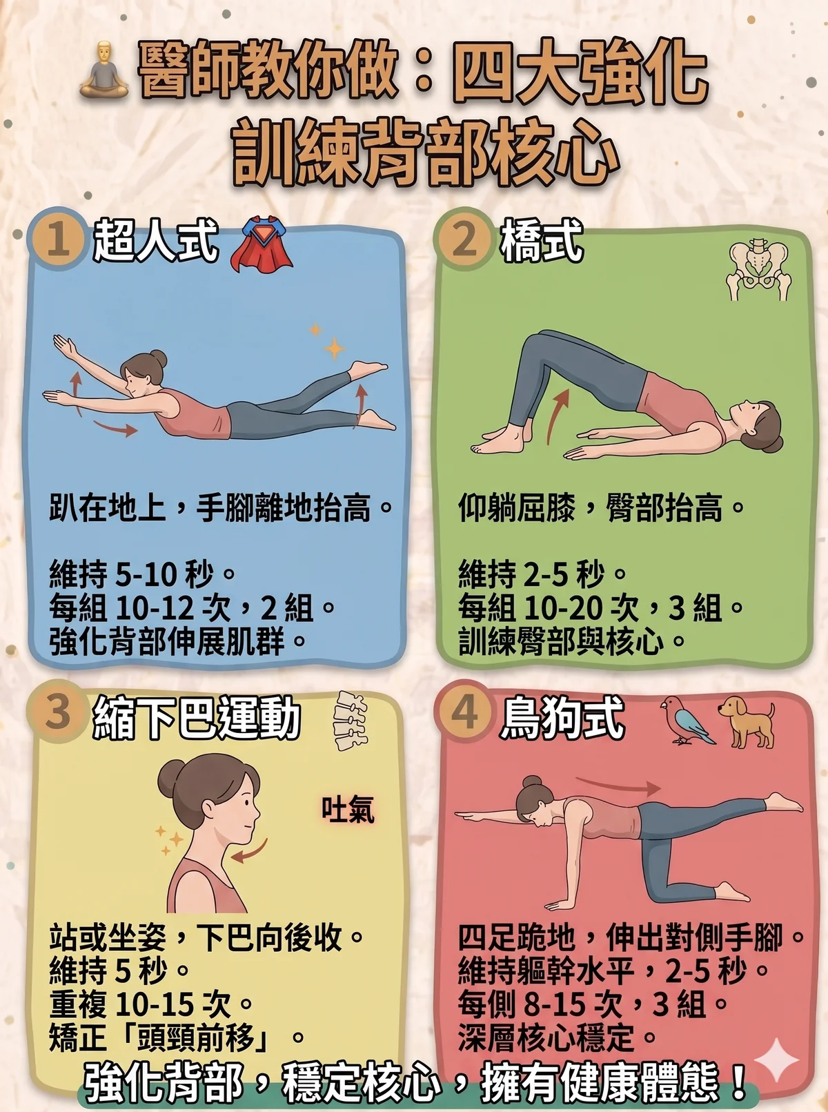 強化類（訓練背部與核心肌群