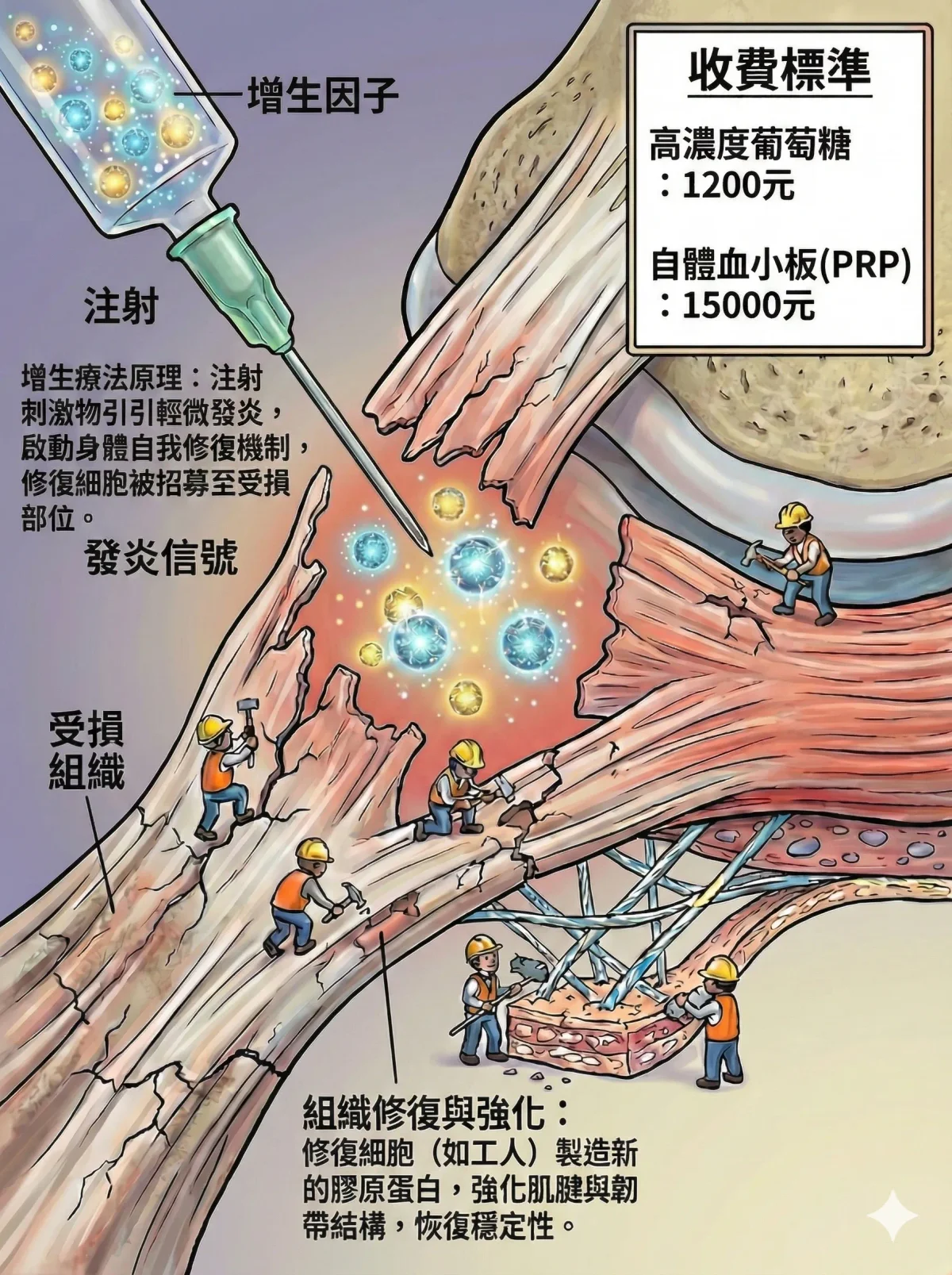 PRP高濃度血小板治療原理說明
